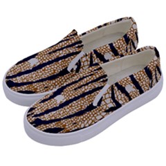 Tiger Snake Black 7000 Kids  Canvas Slip Ons