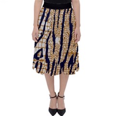 Tiger Snake Black 7000 Classic Midi Skirt by MickiRedd