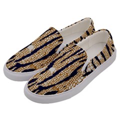 Tiger Snake Black 7000 Men s Canvas Slip Ons by MickiRedd