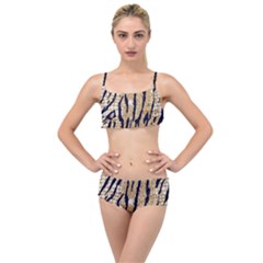 Tiger Snake Black 7000 Layered Top Bikini Set