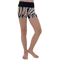 Tiger Snake Black 7000 Kids  Lightweight Velour Yoga Shorts by MickiRedd