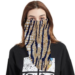 Tiger Snake Black 7000 Face Covering Bandana (triangle) by MickiRedd