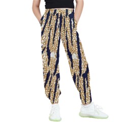 Tiger Snake Black 7000 Kids  Elastic Waist Pants by MickiRedd