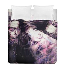 Sakura Girl Duvet Cover Double Side (full/ Double Size) by MRNStudios