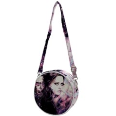 Sakura Girl Crossbody Circle Bag by MRNStudios