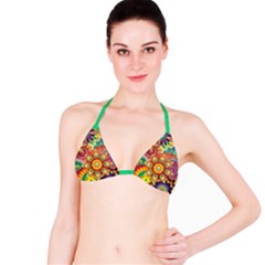 Mandalas-1084082 Textured-rainbow Bikini Top by jellybeansanddinosaurs