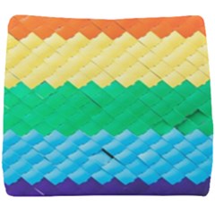 Mandalas-1084082 Textured-rainbow Seat Cushion by jellybeansanddinosaurs