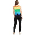 Mandalas-1084082 Textured-rainbow V-Neck Cropped Tank Top View2