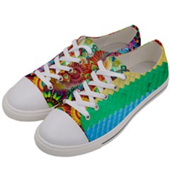 Mandalas-1084082 Textured-rainbow Men s Low Top Canvas Sneakers by jellybeansanddinosaurs