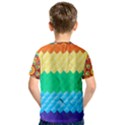 Mandalas-1084082 Textured-rainbow Kids  Sport Mesh Tee View2