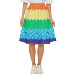 Mandalas-1084082 Textured-rainbow Classic Short Skirt by jellybeansanddinosaurs