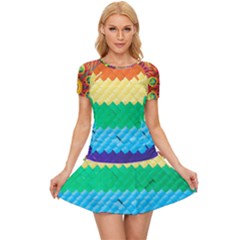 Mandalas-1084082 Textured-rainbow Women s Sports Wear Set