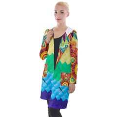 Mandalas-1084082 Textured-rainbow Hooded Pocket Cardigan by jellybeansanddinosaurs