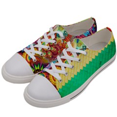 Mandalas-1084082 Textured-rainbow Women s Low Top Canvas Sneakers by jellybeansanddinosaurs