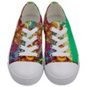 Mandalas-1084082 Textured-rainbow Kids  Low Top Canvas Sneakers View1