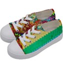 Mandalas-1084082 Textured-rainbow Kids  Low Top Canvas Sneakers View2