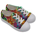 Mandalas-1084082 Textured-rainbow Kids  Low Top Canvas Sneakers View3