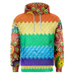 Mandalas-1084082 Textured-rainbow Men s Overhead Hoodie