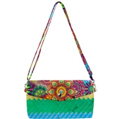 Mandalas-1084082 Textured-rainbow Removable Strap Clutch Bag by jellybeansanddinosaurs