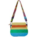 Mandalas-1084082 Textured-rainbow Saddle Handbag View3