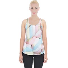 Rainbow-cake-layers Marshmallow-candy-texture Piece Up Tank Top by jellybeansanddinosaurs