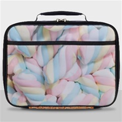 Rainbow-cake-layers Marshmallow-candy-texture Full Print Lunch Bag by jellybeansanddinosaurs