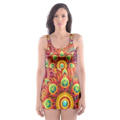 Mandalas-1084082 Skater Dress Swimsuit by jellybeansanddinosaurs