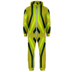 Abstract Pattern Geometric Backgrounds   Hooded Jumpsuit (men) by Eskimos