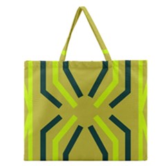 Abstract Pattern Geometric Backgrounds   Zipper Large Tote Bag by Eskimos