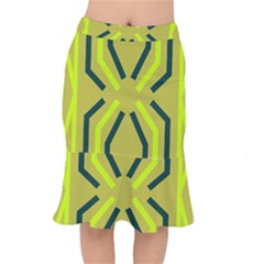 Abstract Pattern Geometric Backgrounds   Short Mermaid Skirt by Eskimos