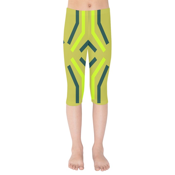 Abstract pattern geometric backgrounds   Kids  Capri Leggings 