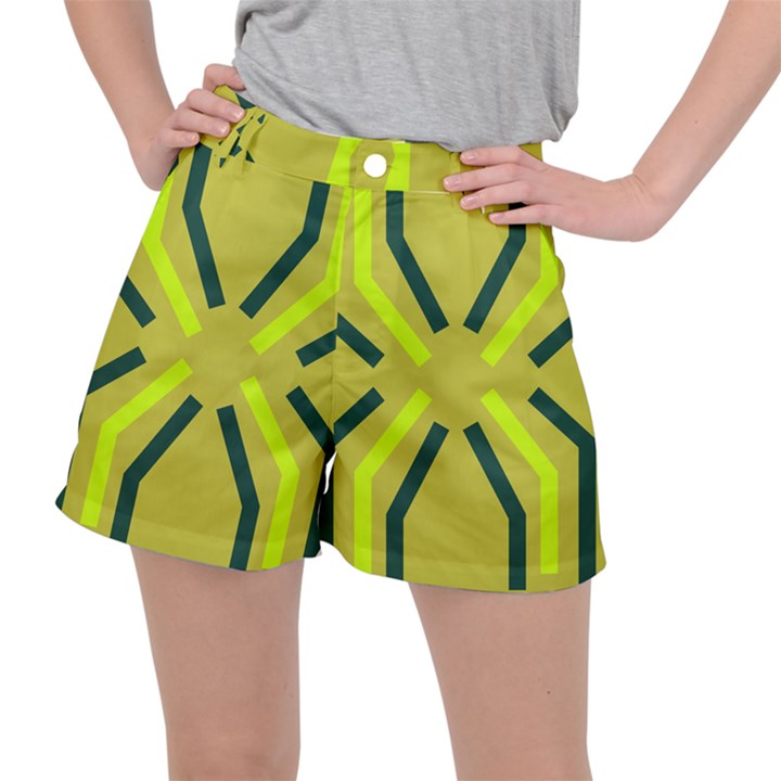 Abstract pattern geometric backgrounds   Ripstop Shorts