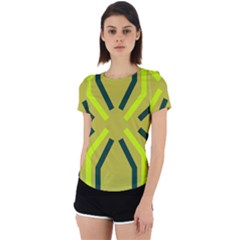 Abstract Pattern Geometric Backgrounds   Back Cut Out Sport Tee by Eskimos