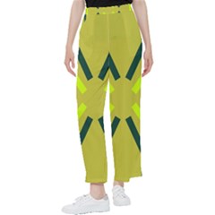 Abstract Pattern Geometric Backgrounds   Women s Pants  by Eskimos