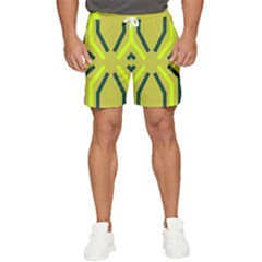 Abstract Pattern Geometric Backgrounds   Men s Runner Shorts by Eskimos