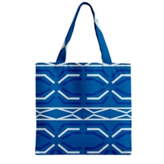 Abstract Pattern Geometric Backgrounds   Zipper Grocery Tote Bag by Eskimos