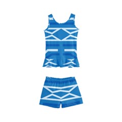 Abstract Pattern Geometric Backgrounds   Kids  Boyleg Swimsuit by Eskimos