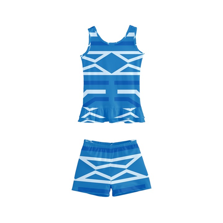 Abstract pattern geometric backgrounds   Kids  Boyleg Swimsuit