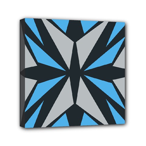 Abstract Pattern Geometric Backgrounds   Mini Canvas 6  X 6  (stretched) by Eskimos