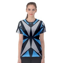 Abstract Pattern Geometric Backgrounds   Women s Sport Mesh Tee