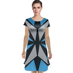 Abstract Pattern Geometric Backgrounds   Cap Sleeve Nightdress by Eskimos