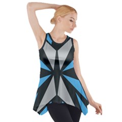 Abstract Pattern Geometric Backgrounds   Side Drop Tank Tunic by Eskimos