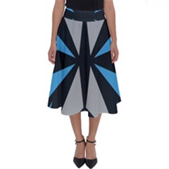 Abstract Pattern Geometric Backgrounds   Perfect Length Midi Skirt by Eskimos