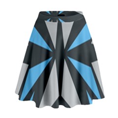 Abstract Pattern Geometric Backgrounds   High Waist Skirt by Eskimos