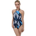 Abstract pattern geometric backgrounds   Go with the Flow One Piece Swimsuit View1