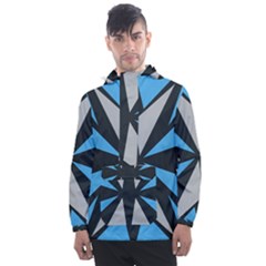 Abstract Pattern Geometric Backgrounds   Men s Front Pocket Pullover Windbreaker by Eskimos