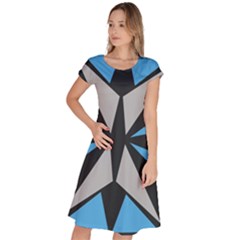 Abstract Pattern Geometric Backgrounds   Classic Short Sleeve Dress by Eskimos