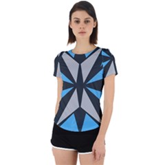 Abstract Pattern Geometric Backgrounds   Back Cut Out Sport Tee by Eskimos