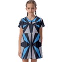 Abstract pattern geometric backgrounds   Kids  Asymmetric Collar Dress View1