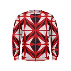 Abstract Pattern Geometric Backgrounds   Kids  Sweatshirt by Eskimos